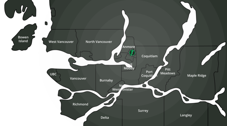 Map and Regions of where Premier Electric works.